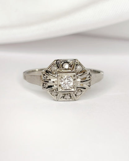 Bague Art-Déco Diamants "Linette"