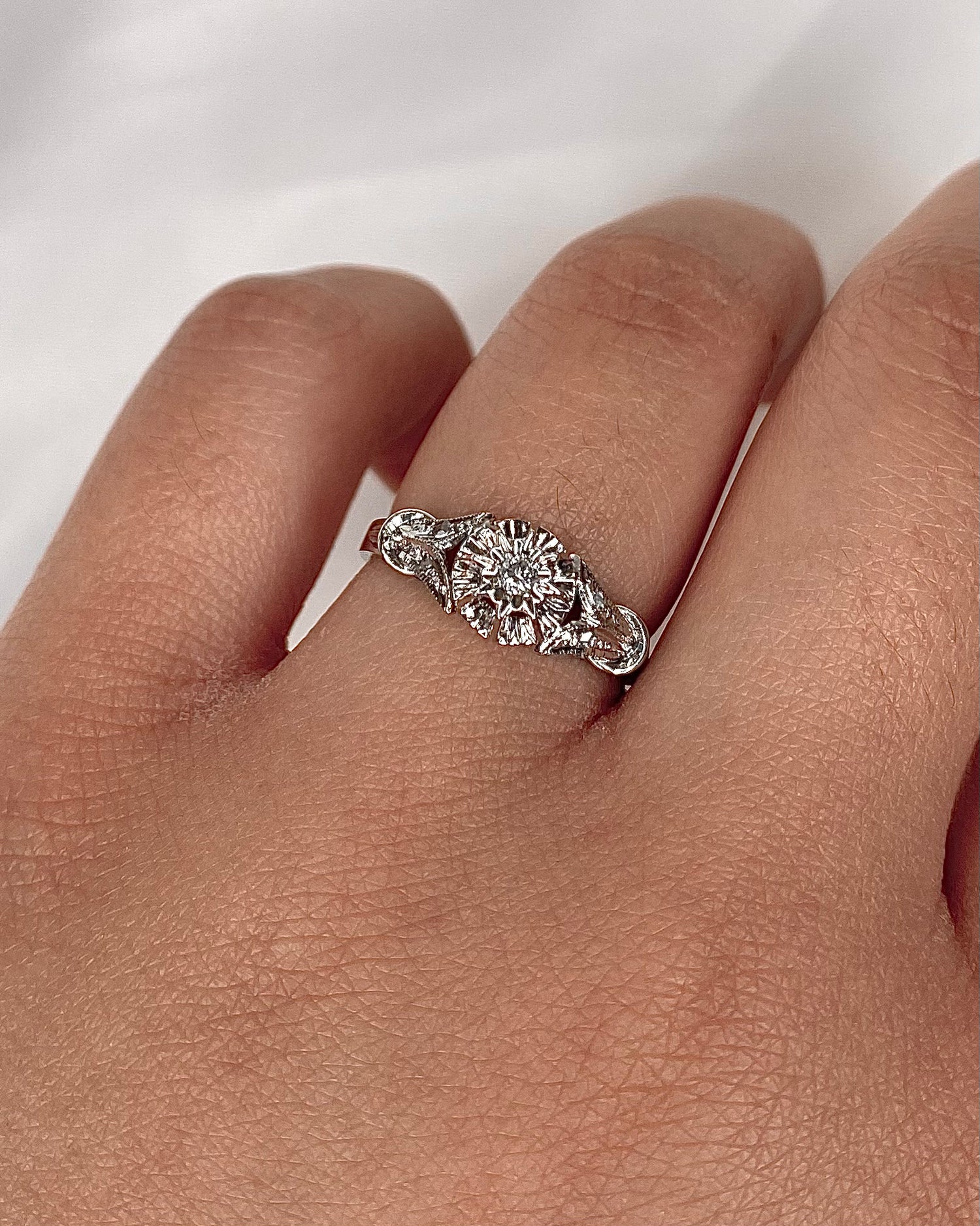 Bague Solitaire Diamants "Mélisande"