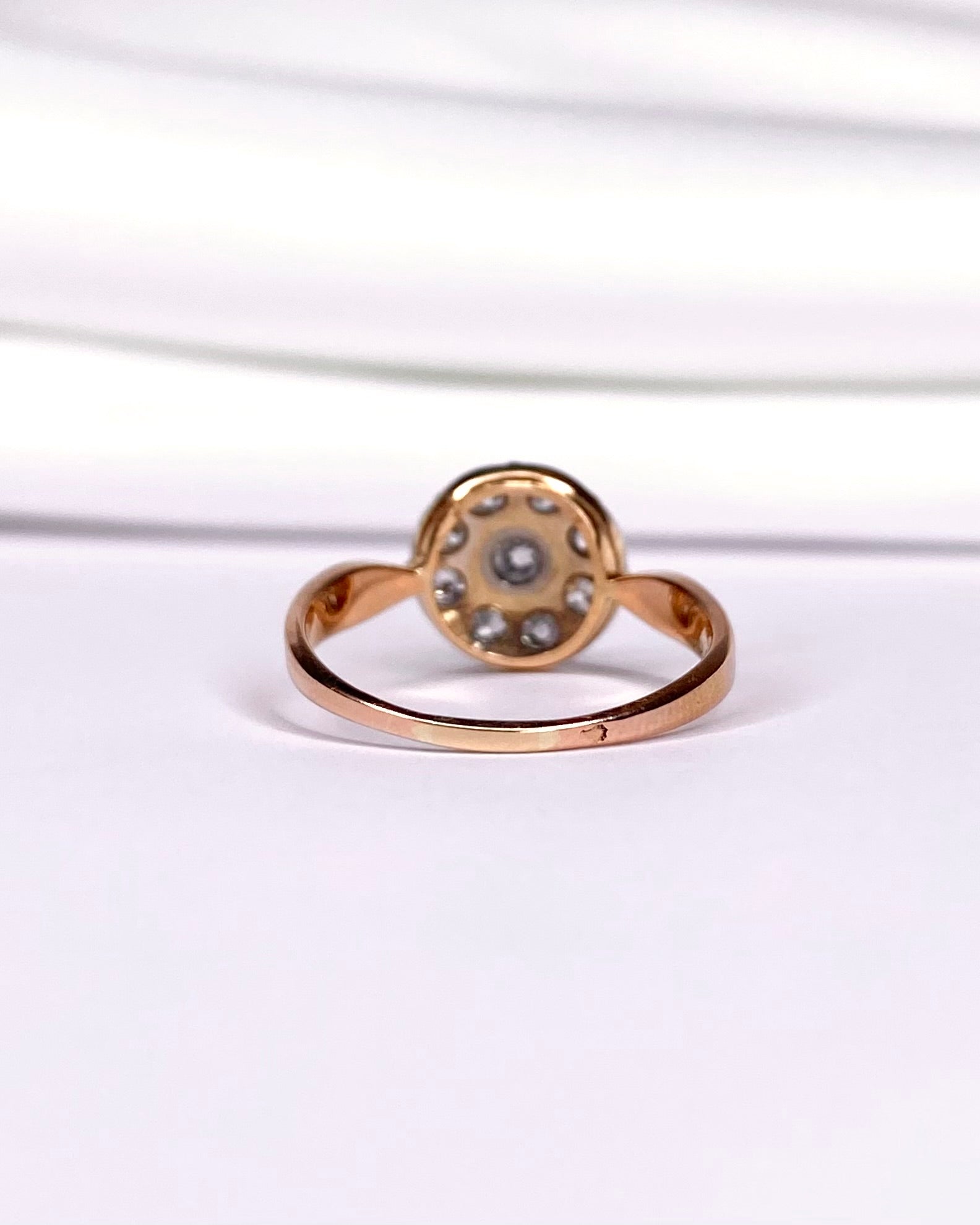 Bague Marguerite Art-Déco Diamants 0.70 carat "Sam" - Elliade Paris