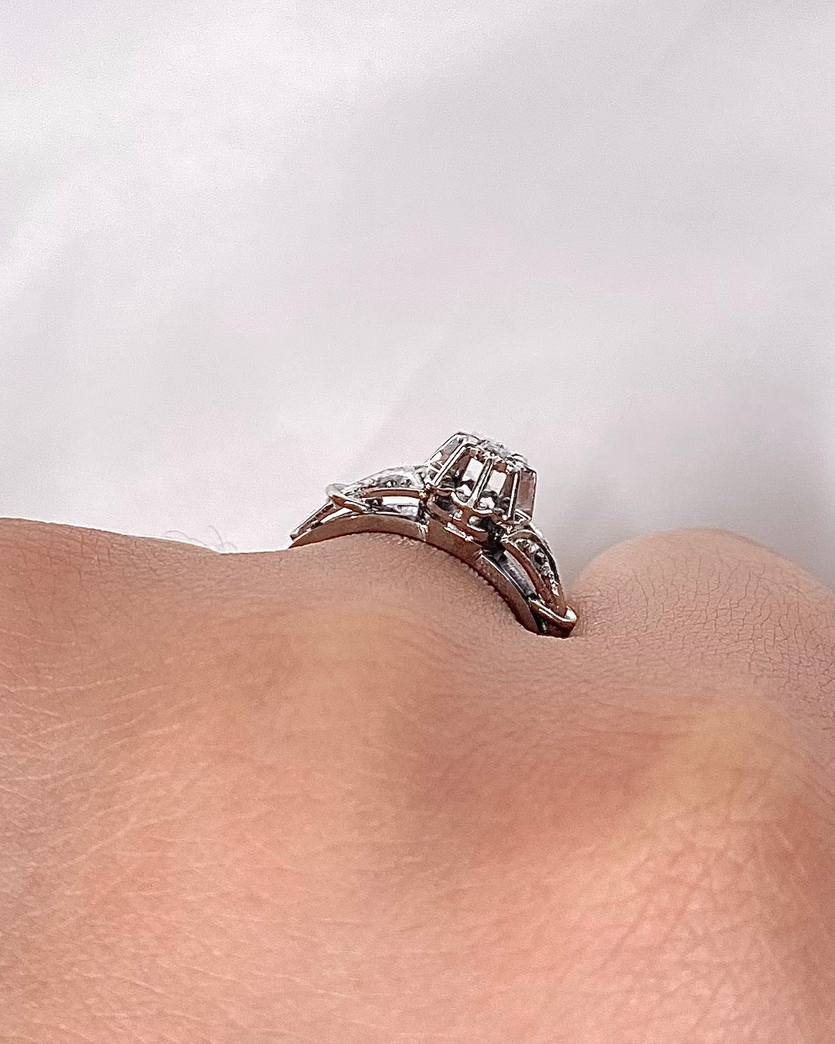 Bague Solitaire Diamants "Mélisande"