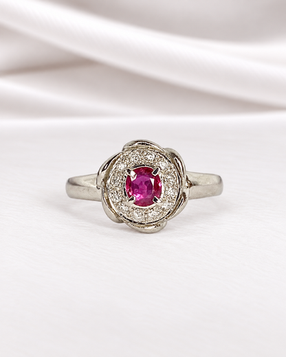 Marguerite Ruby &amp; Diamond Ring "Dilara"