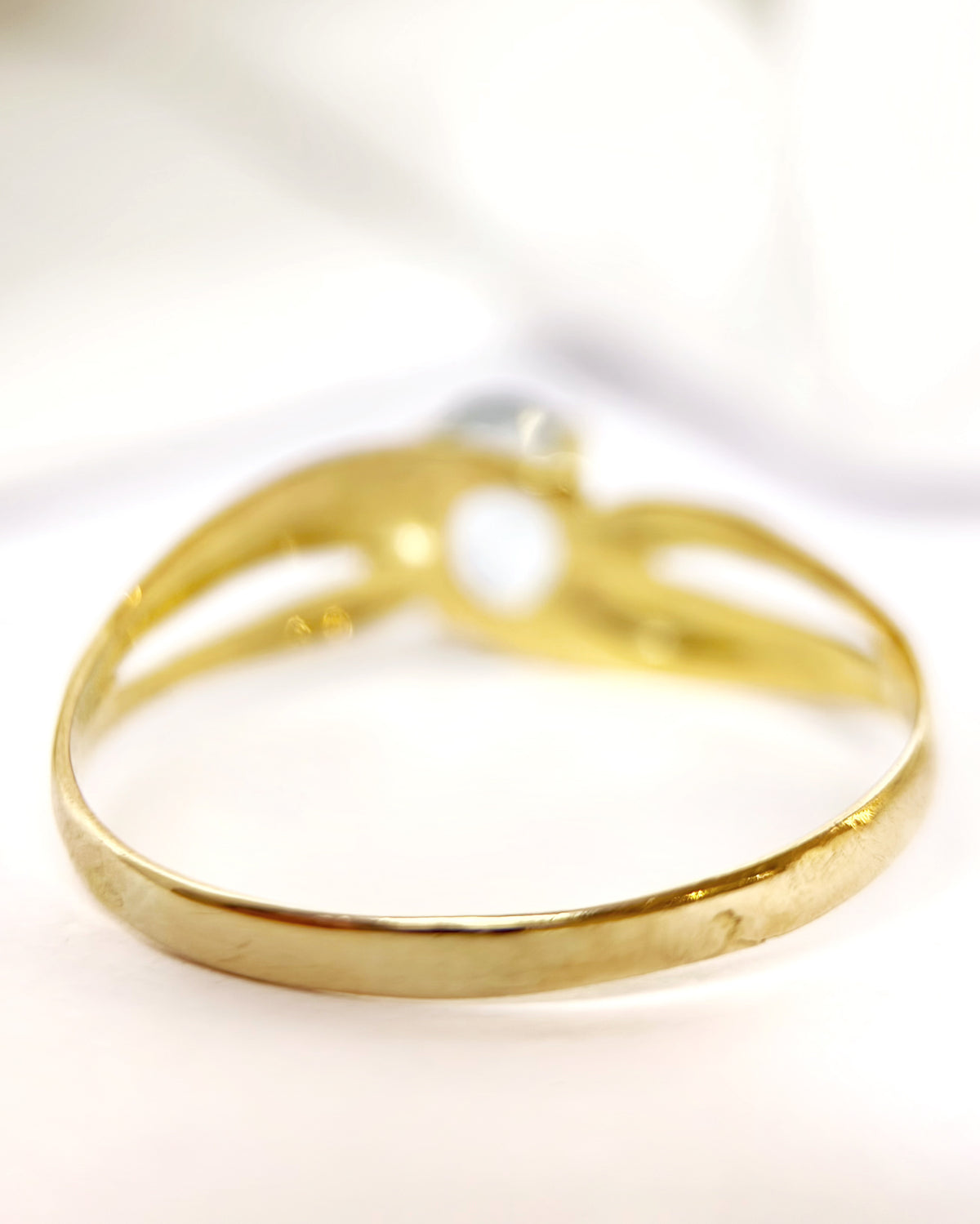Aquamarine Band Ring "Elisa"