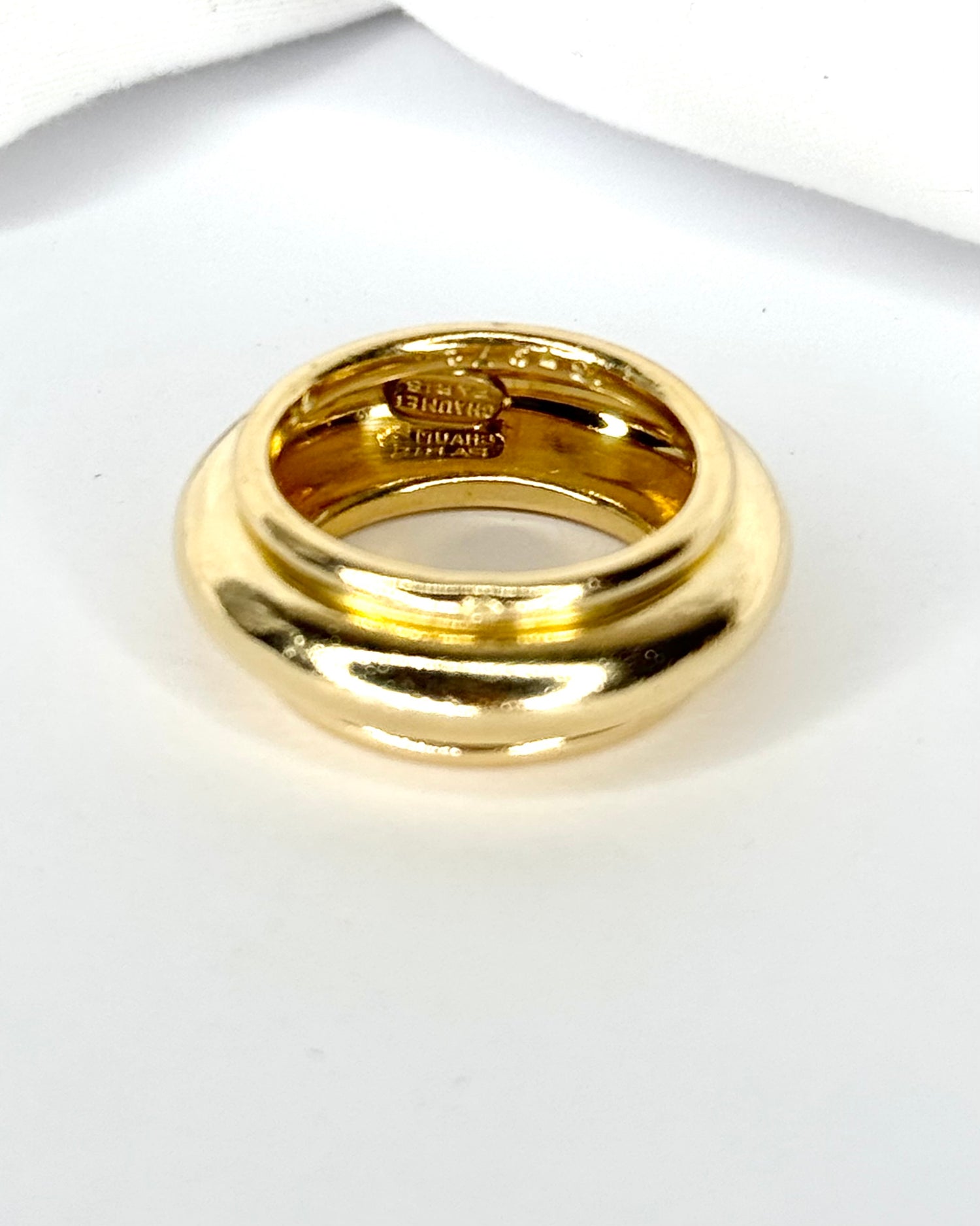 Bague Jonc Chaumet Or Jaune 18 carats 8.4g