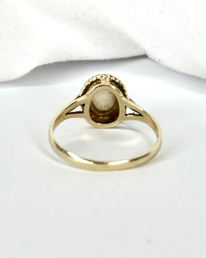 Anillo solitario de ópalo 0,50 quilates "Aurélia"
