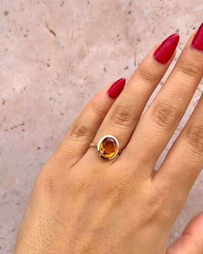 Anillo de cóctel con citrino de 2.35 quilates "Soline"