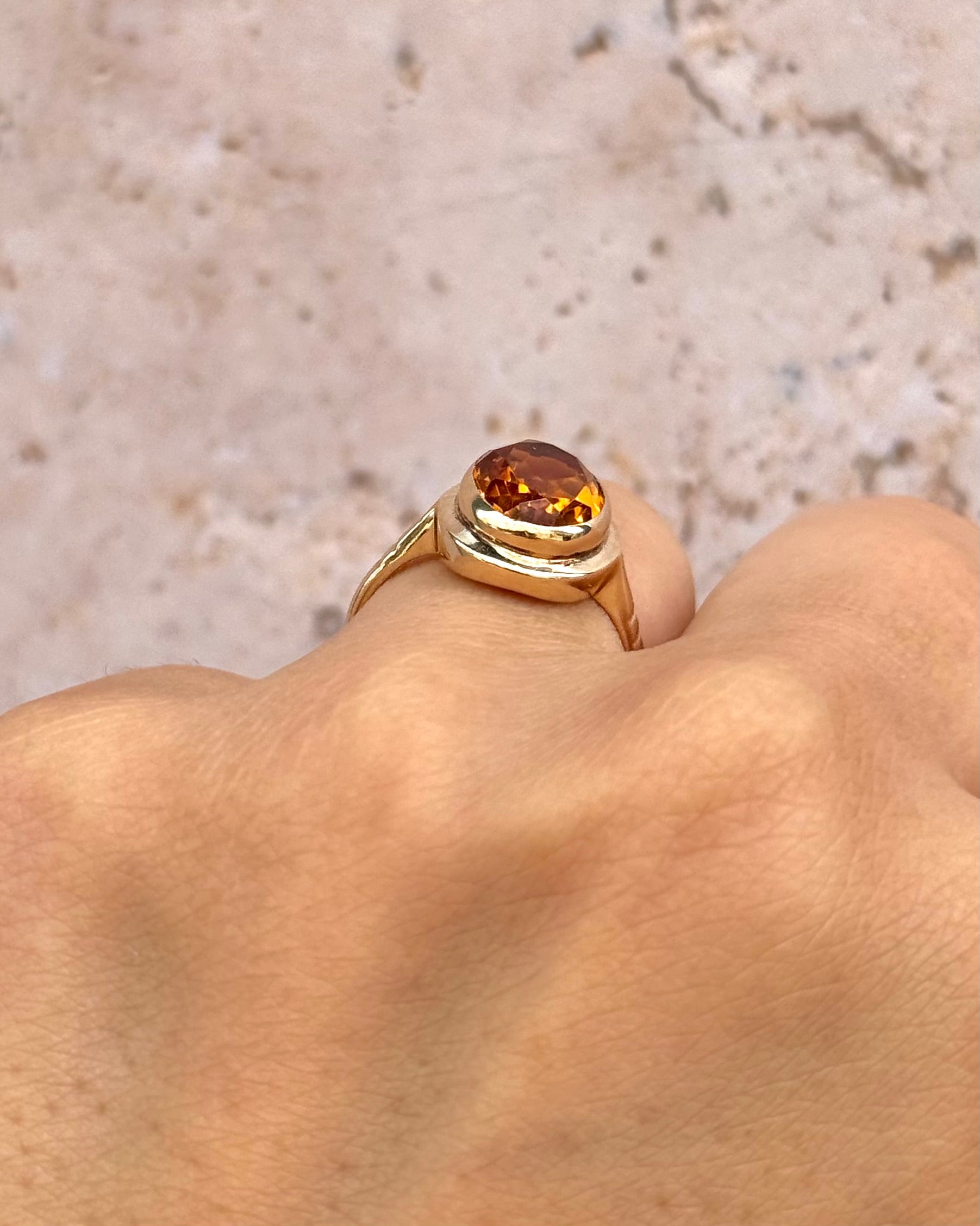 Anillo de cóctel con citrino de 2.35 quilates "Soline"