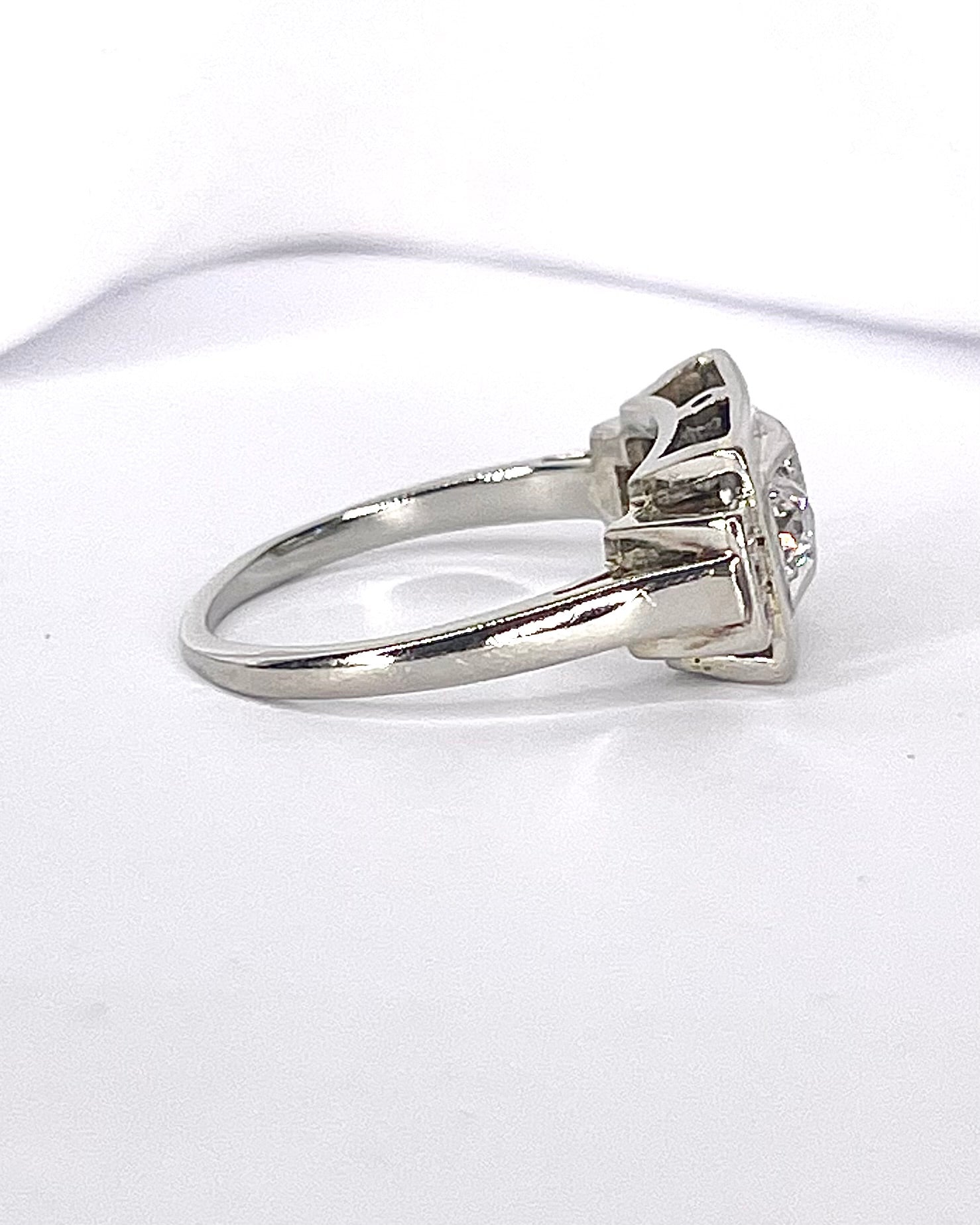 Bague Tank Art-Déco Diamants 0.43 carat "Anouchka"
