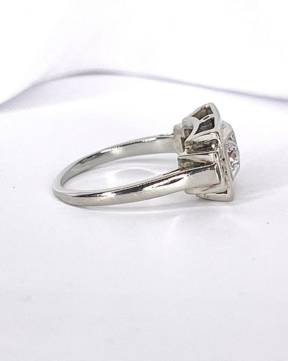 Bague Tank Art-Déco Diamants 0.43 carat "Anouchka"
