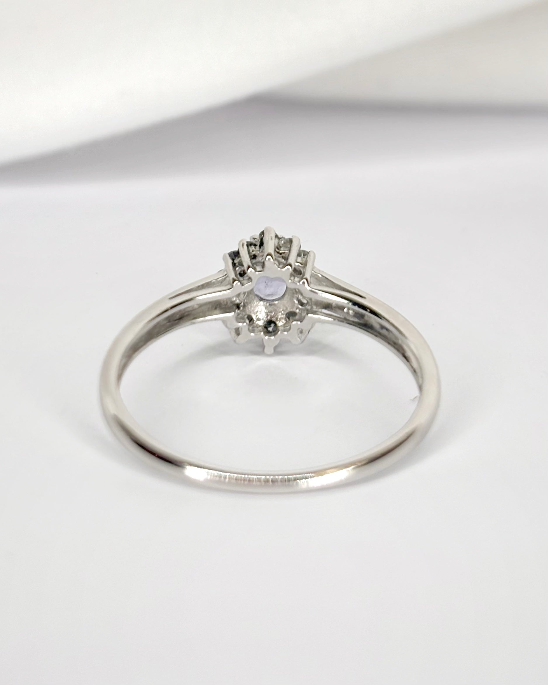 Bague Marguerite Tanzanite 0.35 carat &amp; Diamants "Fiona"