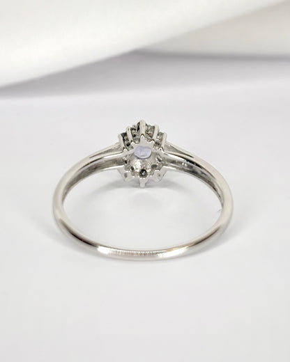 Bague Marguerite Tanzanite 0.35 carat &amp; Diamants "Fiona"