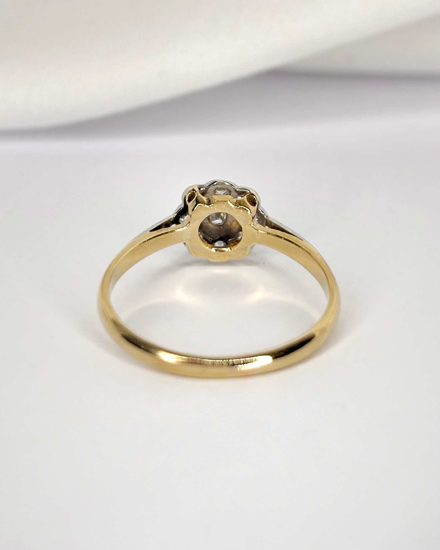 Bague Marguerite Art-Déco Diamants 0.28 carat "Selena"