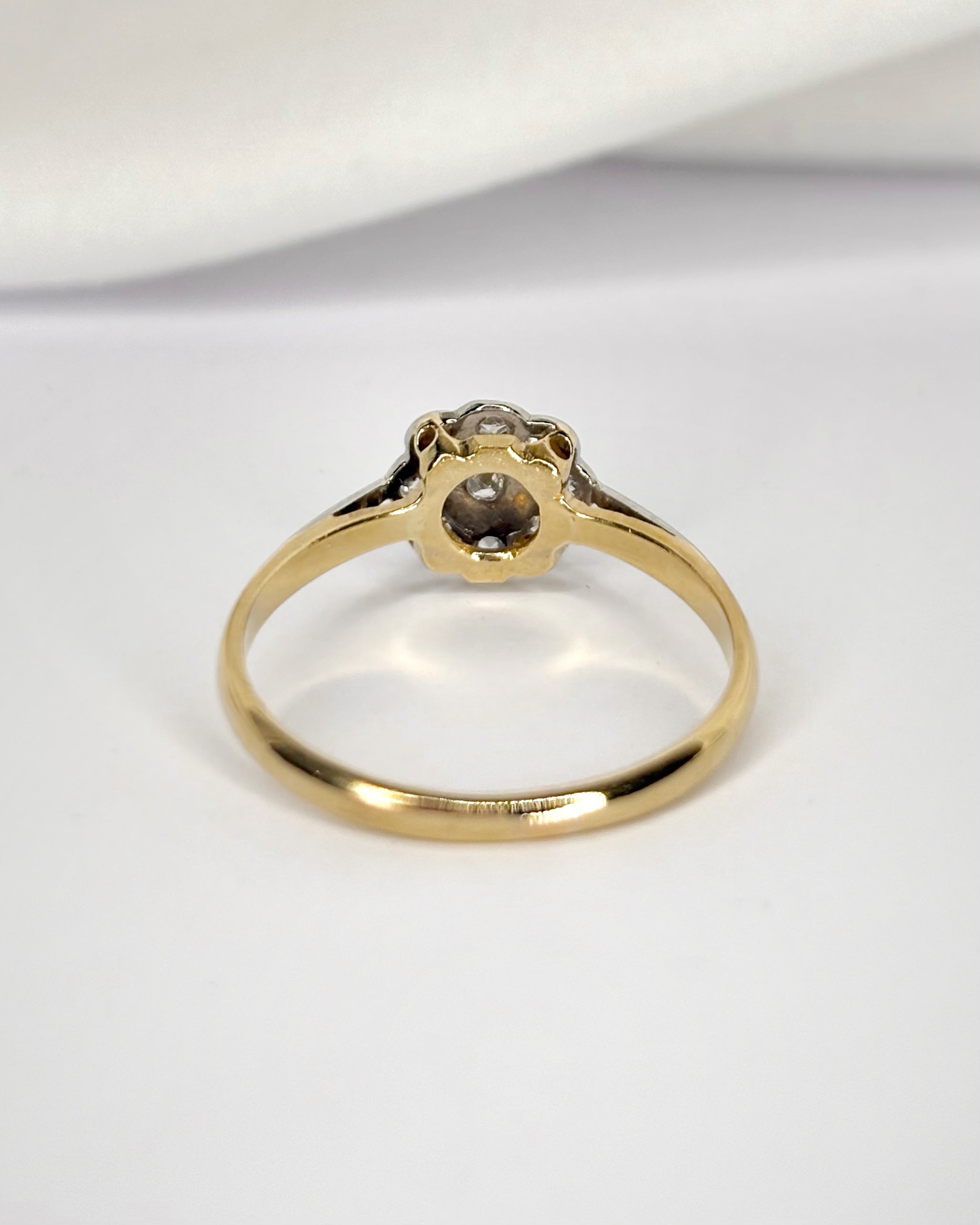 Bague Marguerite Art-Déco Diamants 0.28 carat "Selena"