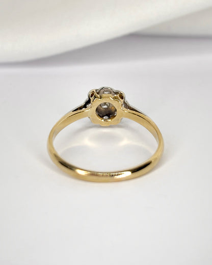 Bague Marguerite Art-Déco Diamants 0.28 carat "Selena"