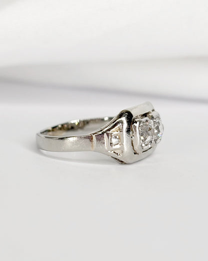 Bague Art-Déco Diamants 0.20 carat "Moïra"