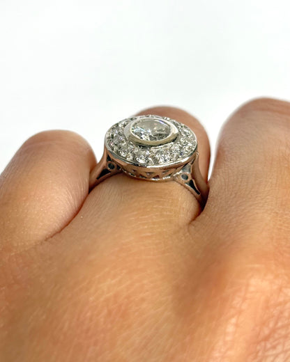 Bague Art-Déco Diamants 1.28 carat "Molly"