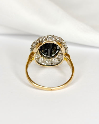 Bague Marguerite Saphir 5.50 carats &amp; Diamants 1.50 carat "Charlotte"