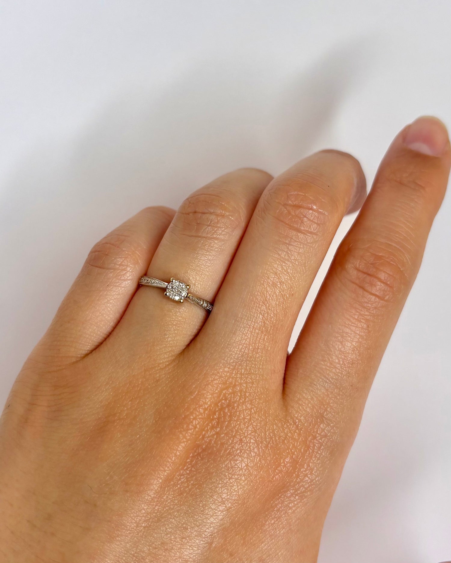 Bague Solitaire 9 Diamants "Georgia"