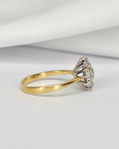 Bague Marguerite Diamants 0.76 carat "Helene"