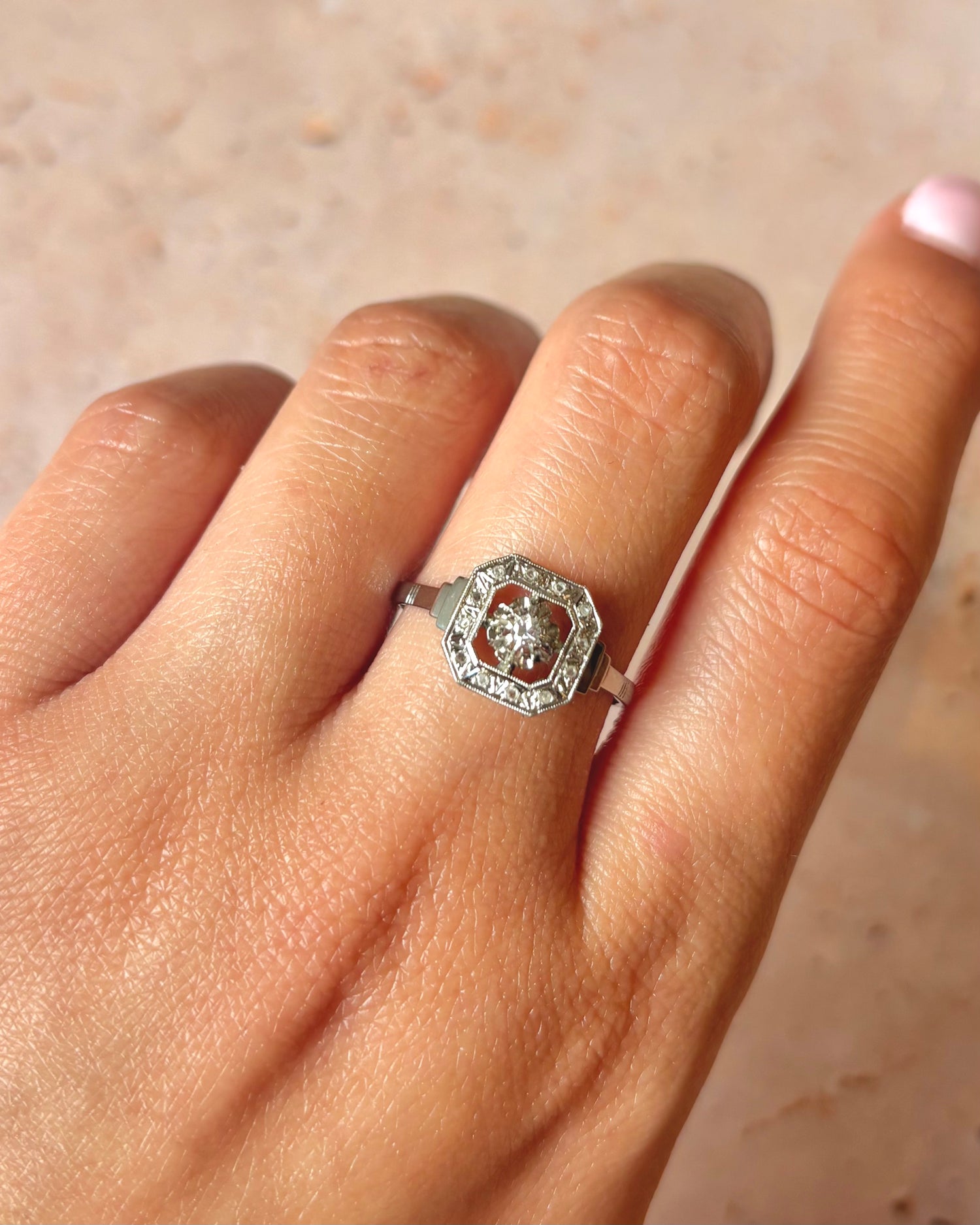 Bague Art-Déco Diamants "Julia"