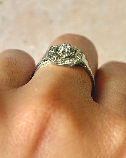 Bague Art-Déco Diamants "Julia"