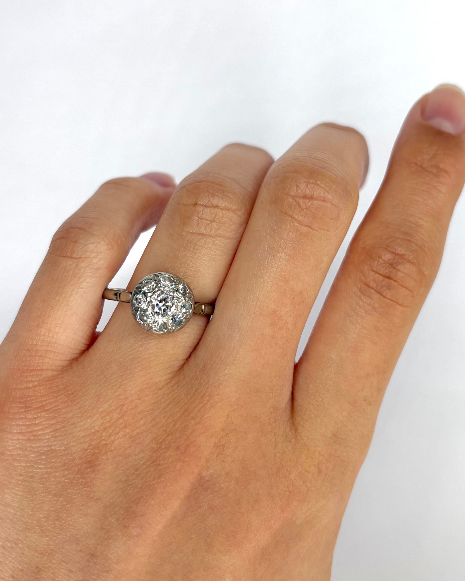 Bague Art-Déco Diamants 0.76 carat "Ginevra"