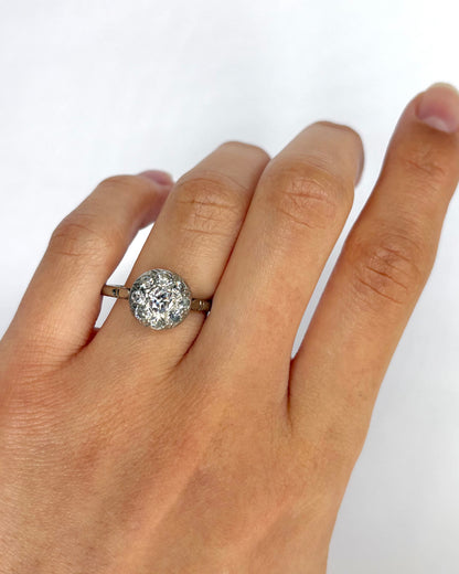 Bague Art-Déco Diamants 0.76 carat "Ginevra"