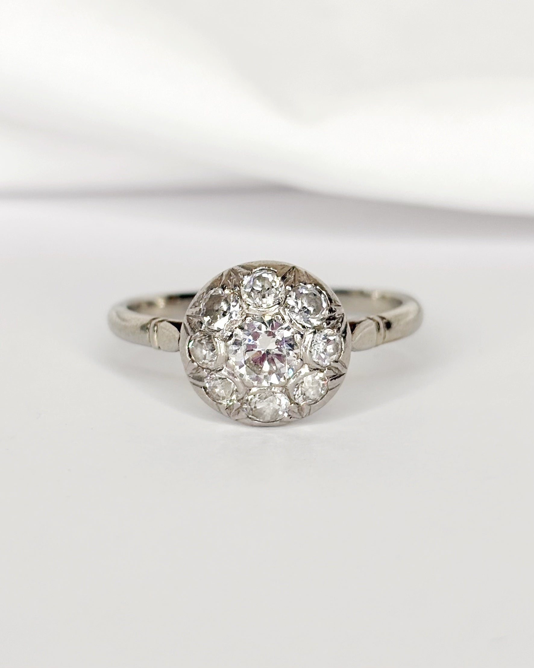 Bague Art-Déco Diamants 0.76 carat "Ginevra"