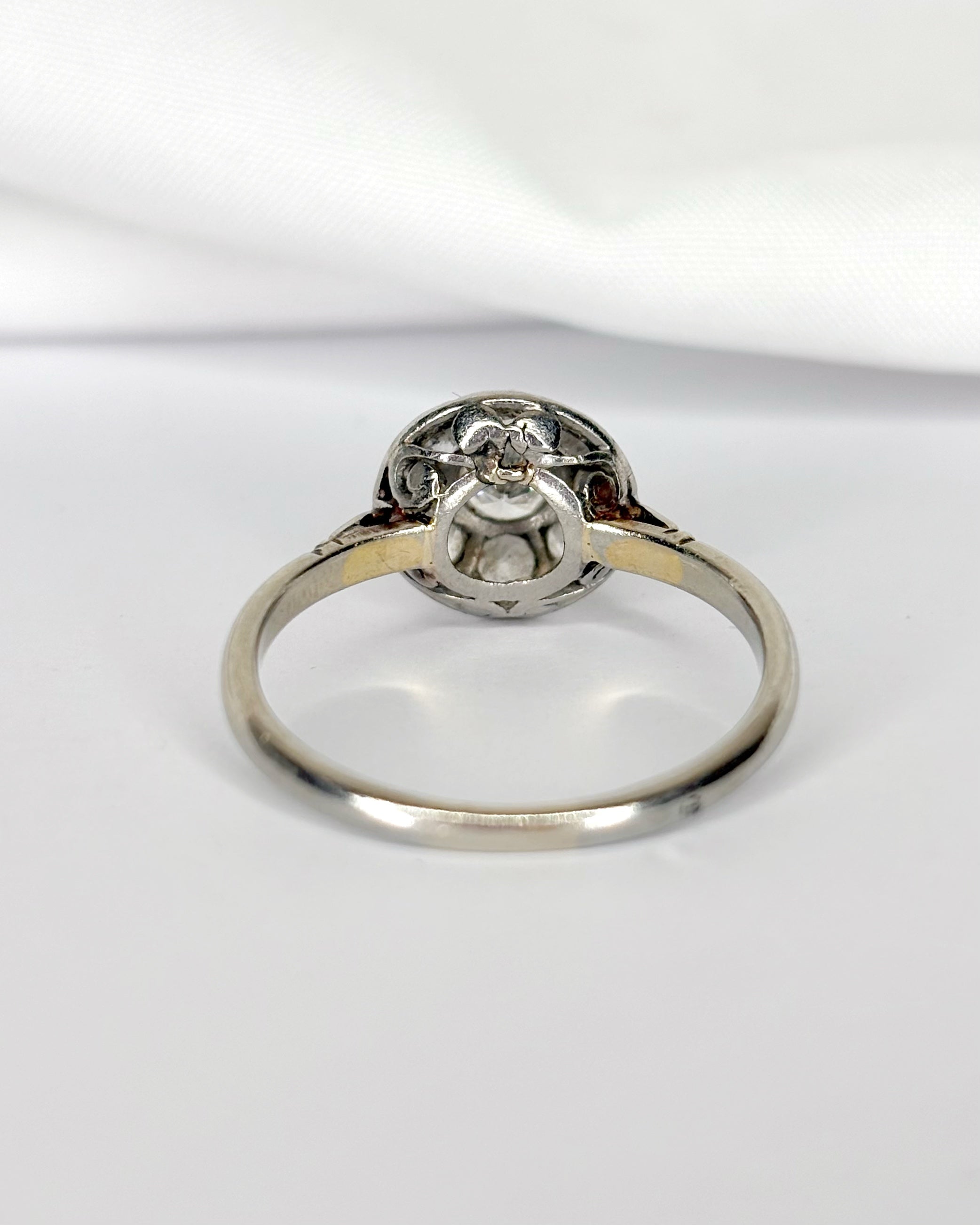 Bague Art-Déco Diamants 0.76 carat "Ginevra"
