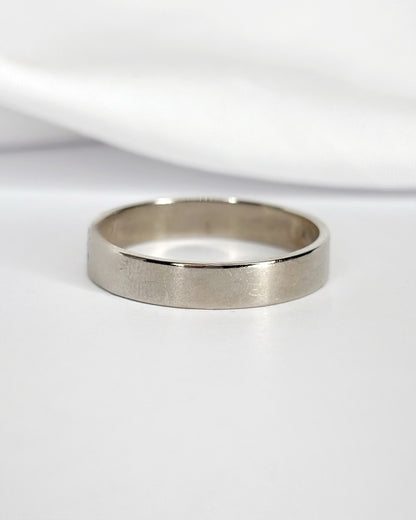 Bague Alliance Or Gris 18 carats "John"