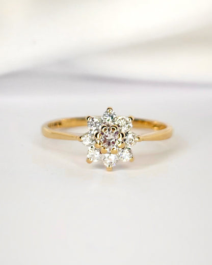 Bague Marguerite Diamants 0.34 carat "Pia"