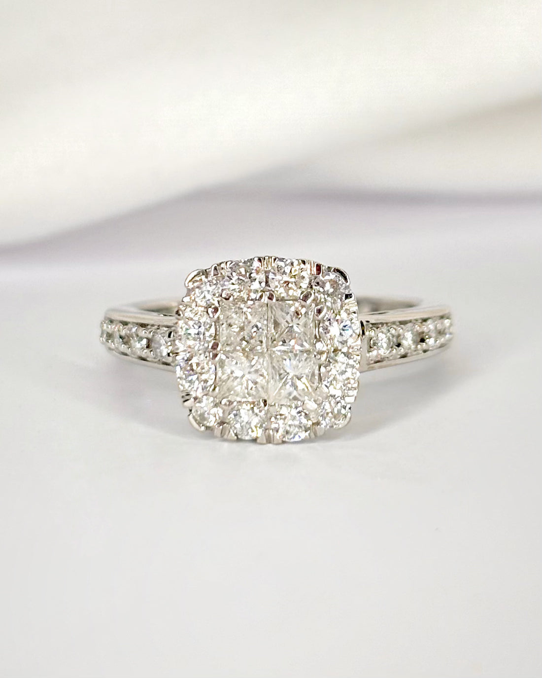 Bague Style Art-Déco Diamants 0.85 carat "Sonia"