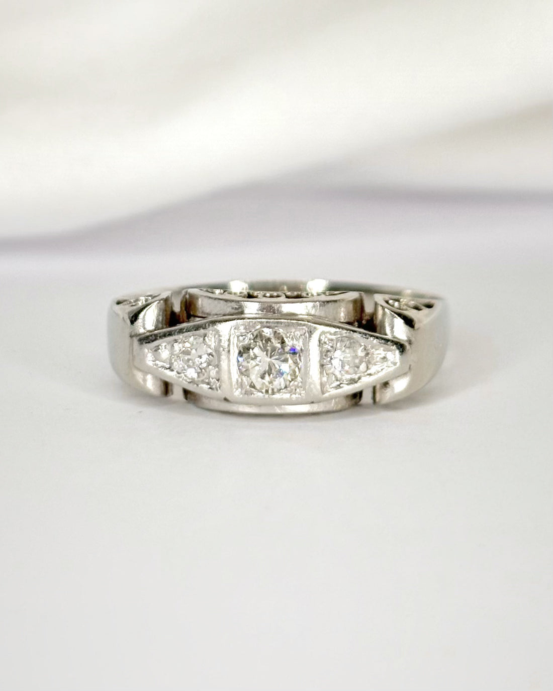 Bague Art-Déco Diamants "Chiara"