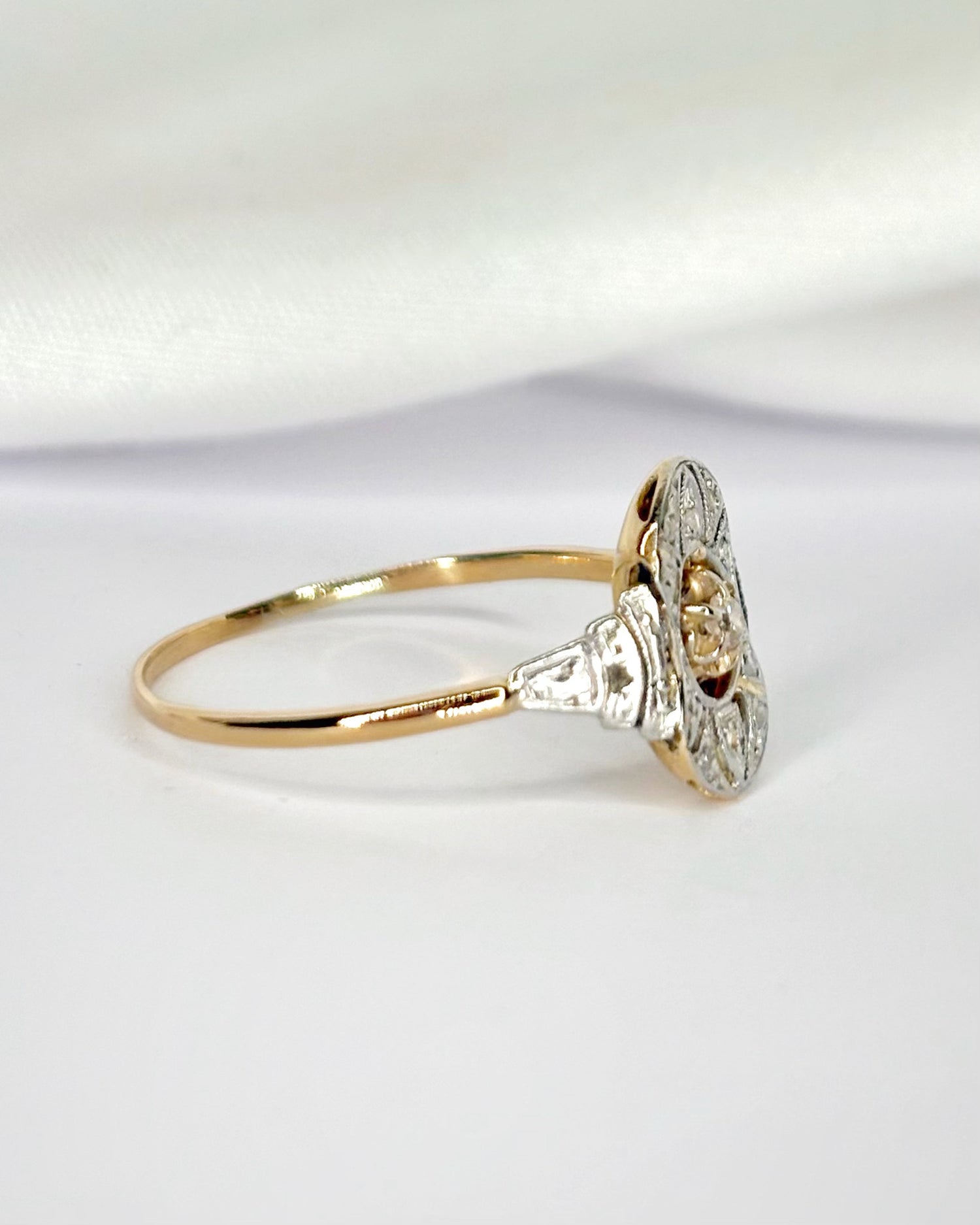 Bague Art Déco Diamants "Emeline"