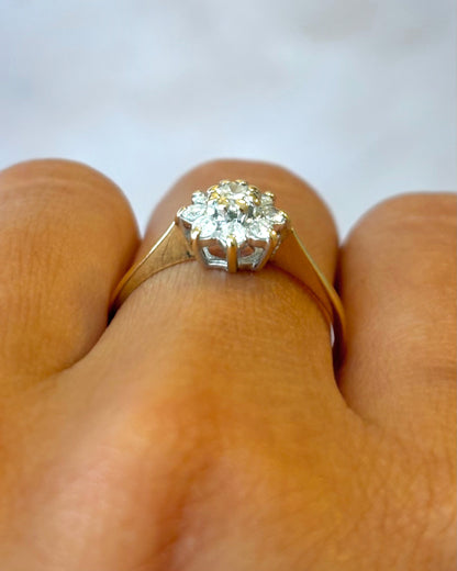 Bague Marguerite Diamants 0.34 carat "Pia"