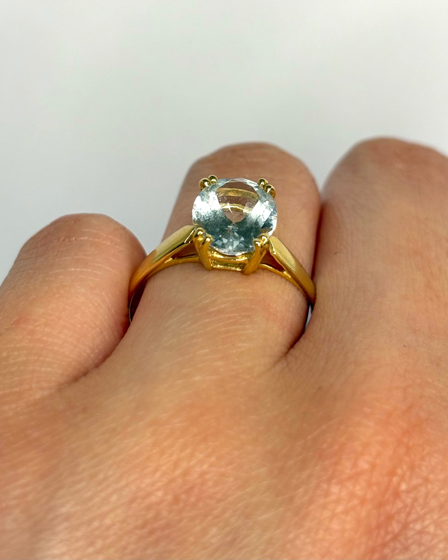 Bague Solitaire Aigue-Marine 2.40 carats "Tamara"