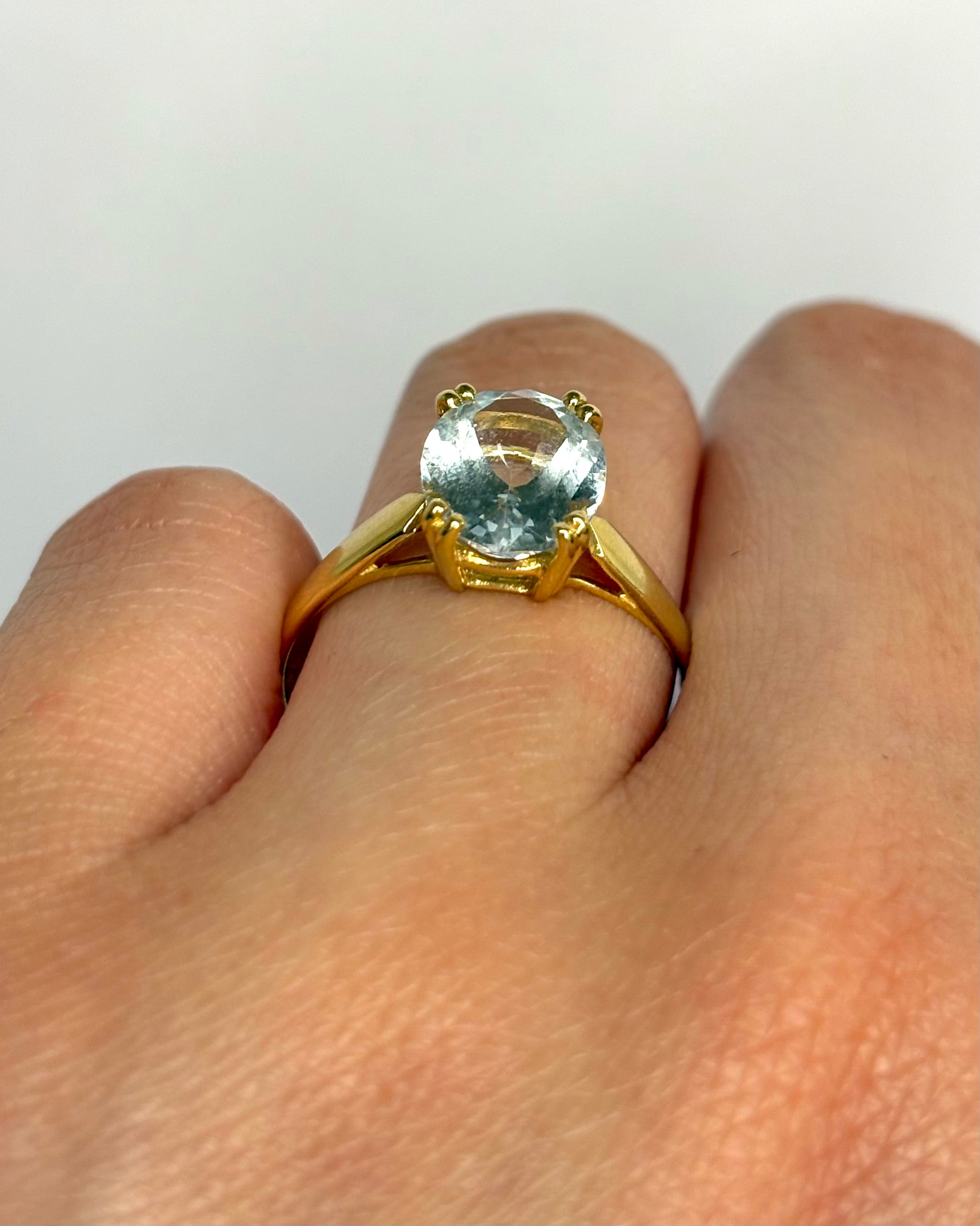 Bague Solitaire Aigue-Marine 2.40 carats "Tamara"