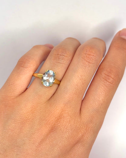 Bague Solitaire Aigue-Marine 2.40 carats "Tamara"