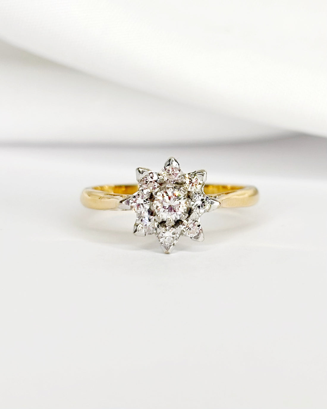 Bague Marguerite Diamants 0.33 carat "Rita" - Elliade Paris