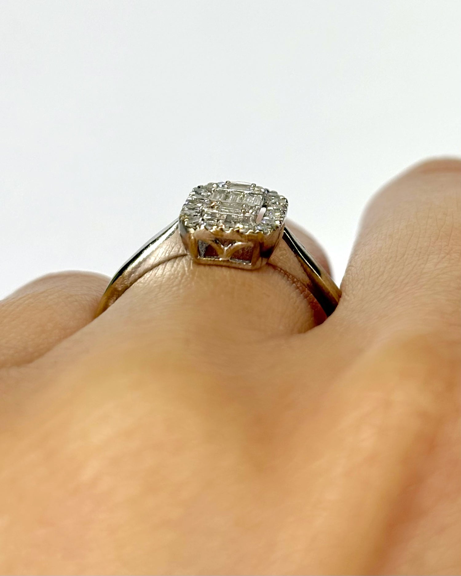 Anillo estilo Art Déco con diamantes 0,34 quilates "Coraline"