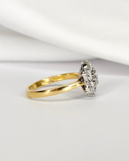 Bague Marguerite Diamants 0.80 carat "Diana"