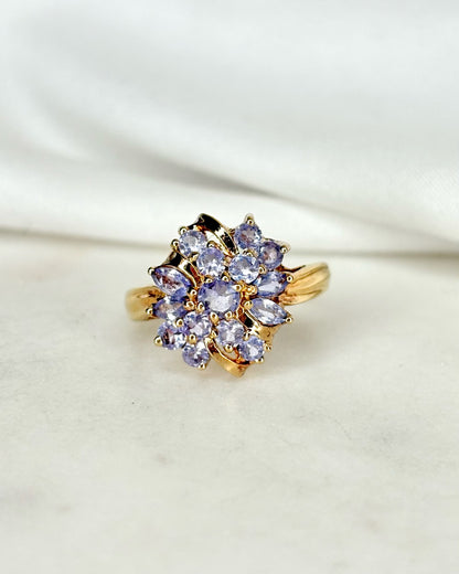 Bague Fleur Tanzanites 1.20 carat &quot;Rania&quot;