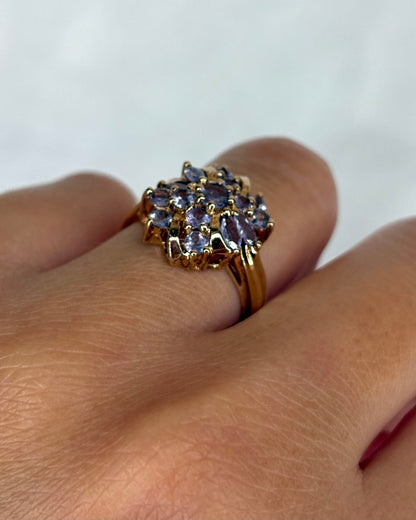 Bague Fleur Tanzanites 1.20 carat &quot;Rania&quot;