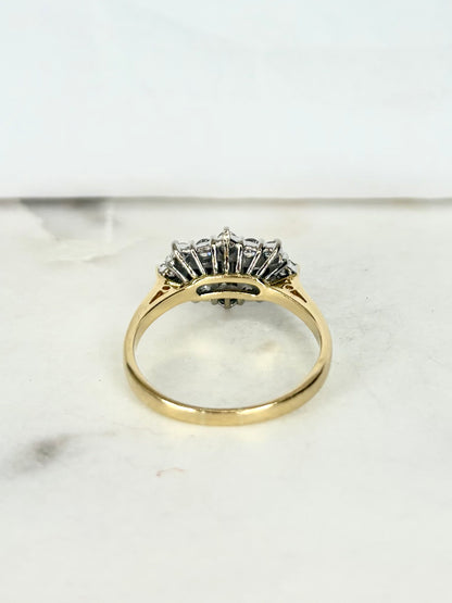 Bague Fleur Diamants 0.76 carat &quot;Floriane&quot;