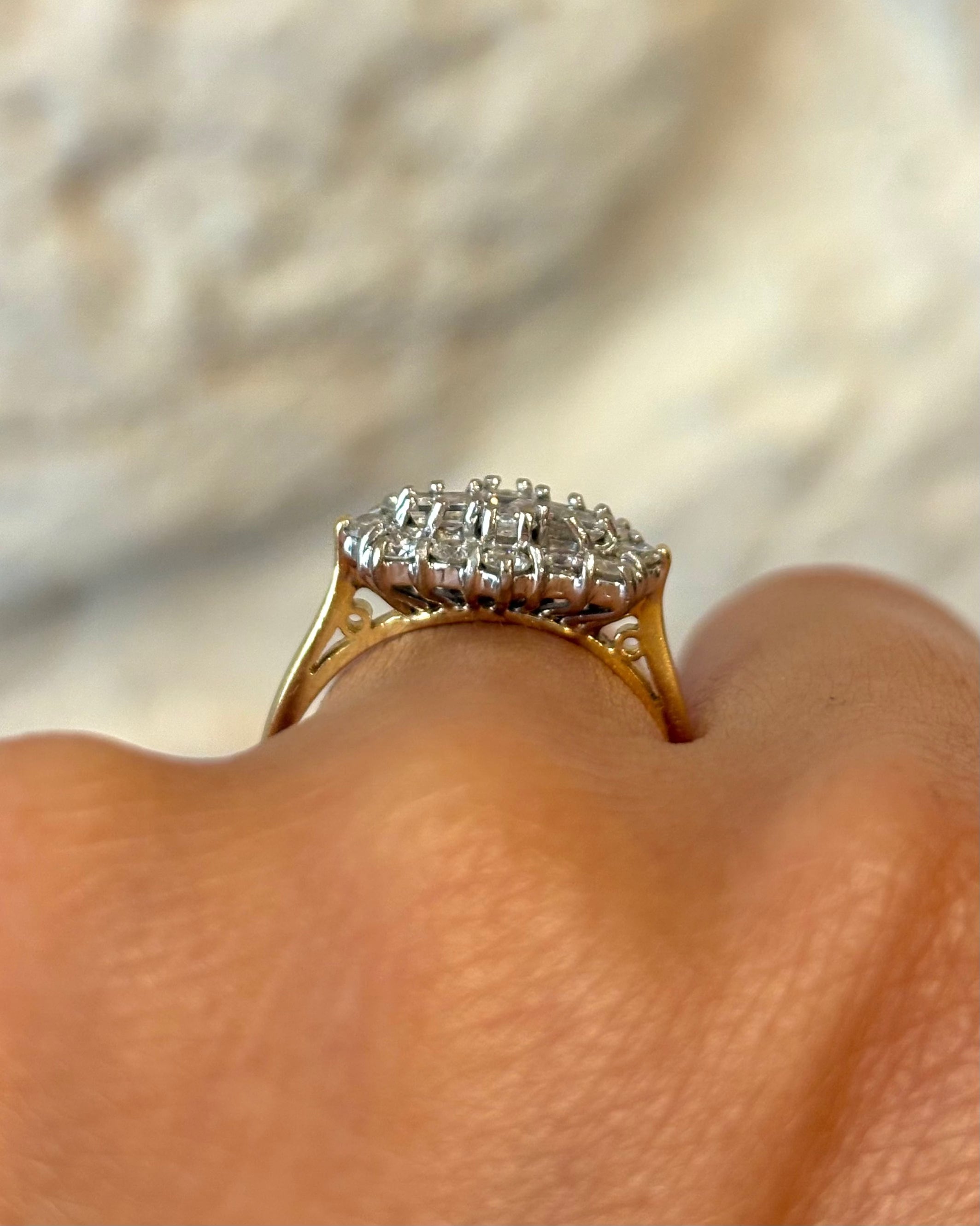 Bague Fleur Diamants 0.76 carat "Floriane"