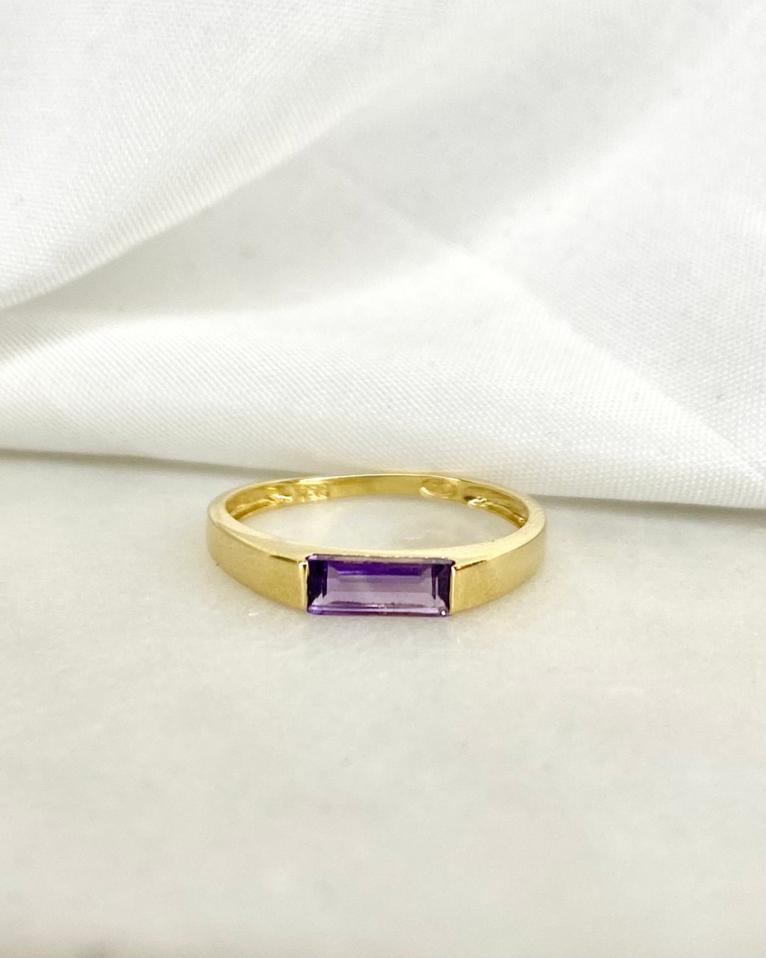 Bague Jonc Améthyste &quot;Isis&quot;