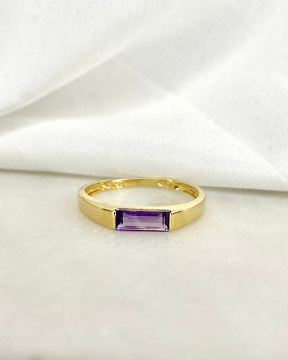 Bague Jonc Améthyste &quot;Isis&quot;