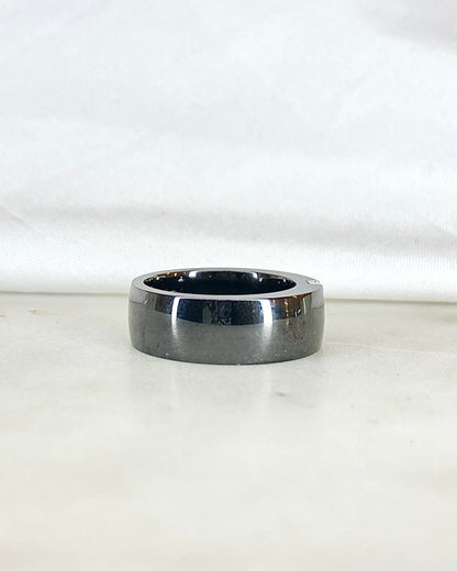 Bague Jonc Céramique &amp; Diamants 6.16 g &quot;Kamila&quot;