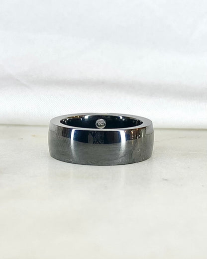 Bague Jonc Céramique &amp; Diamants 6.16 g &quot;Kamila&quot;