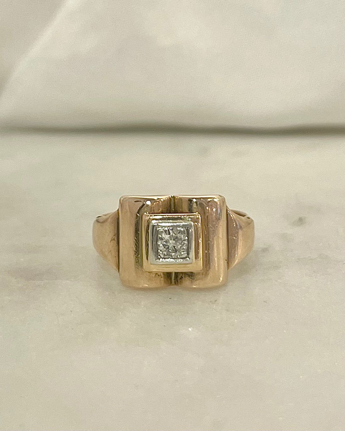 Bague Tank Diamant Vintage "Corine"