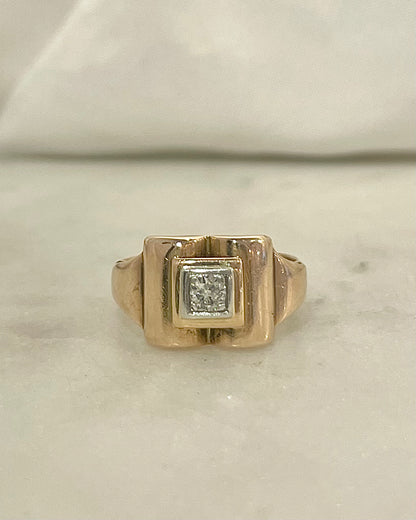 Bague Tank Diamant Vintage &quot;Corine&quot;